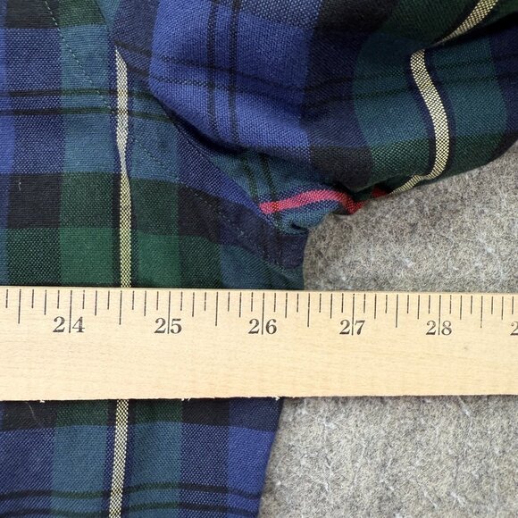 Ralph Lauren Oxford Shirt Men XL Blue Green Plaid Classic Fit Long Sleeve OCBD z - Picture 10 of 14